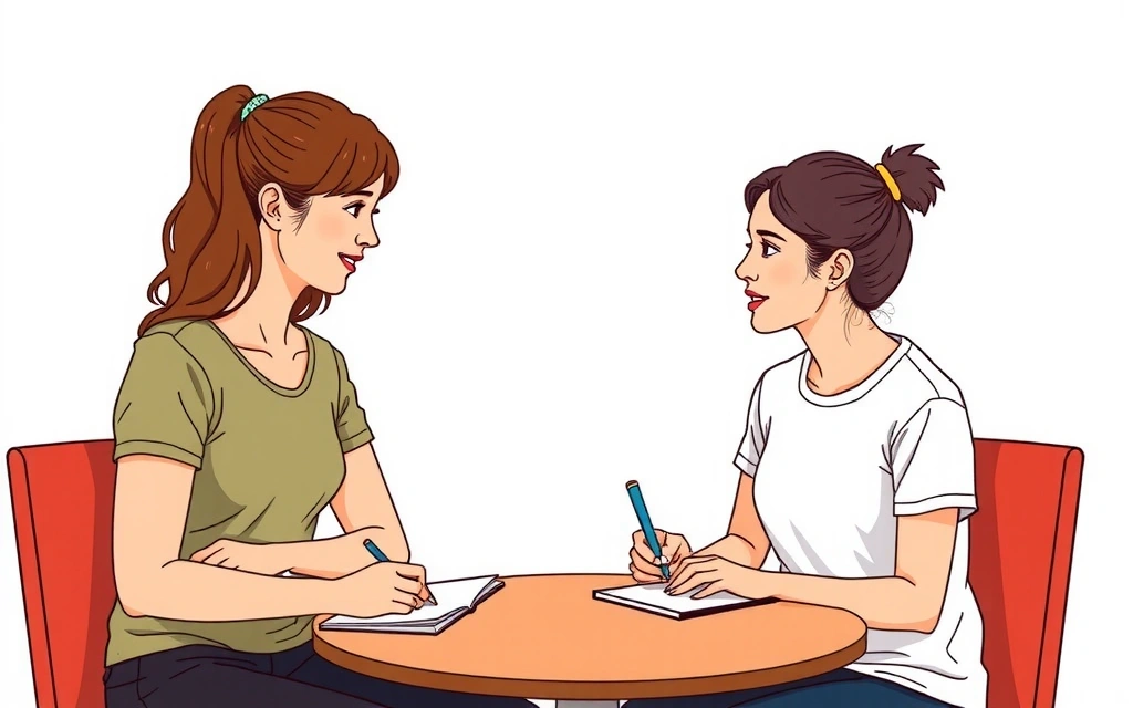 Ilustrace individuální konzultace s nutričním poradcem.