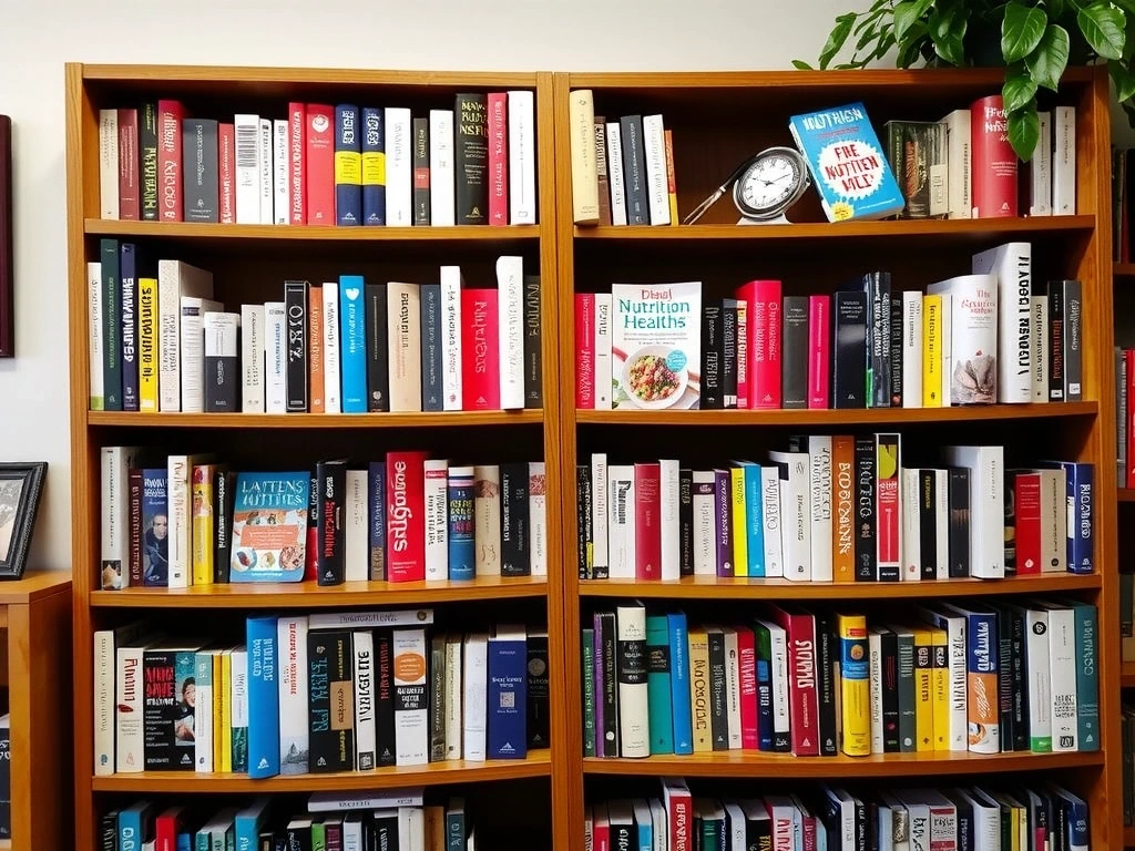 Knižnice s knihami o výživě a zdraví