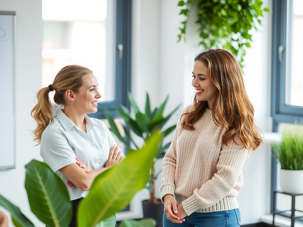 Nutriční specialistka při konzultaci s klientkou