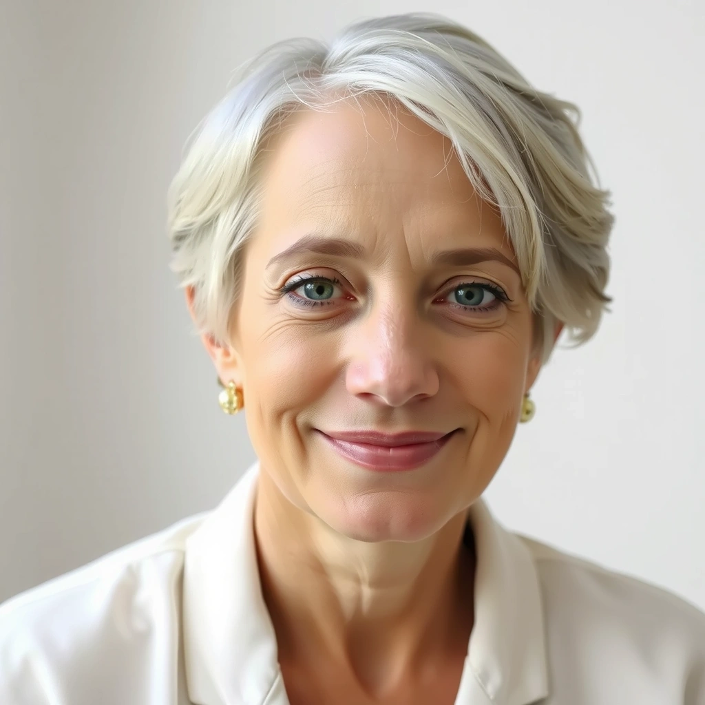 Portrét klientky Anny, usměvavé ženy středního věku