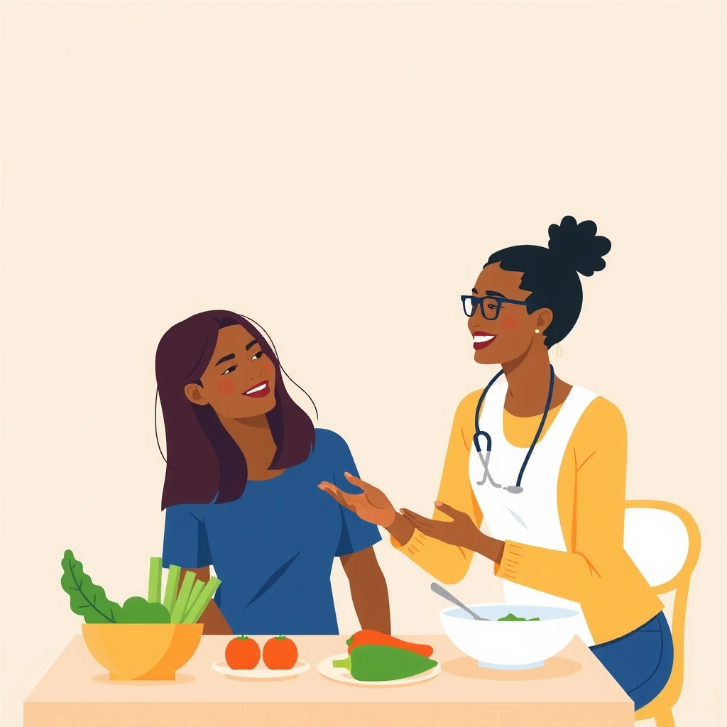 Ilustrace individuální konzultace s nutričním terapeutem