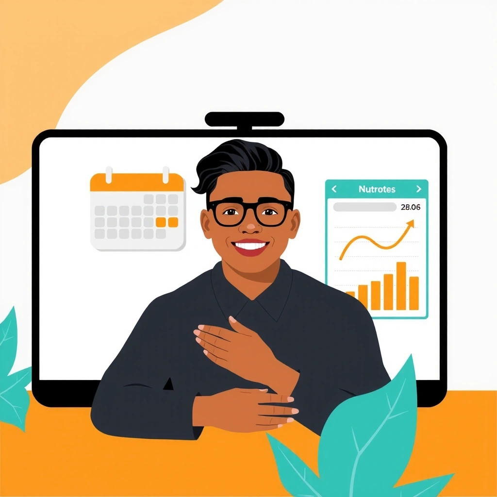 Ilustrace online mentoringu a podpory